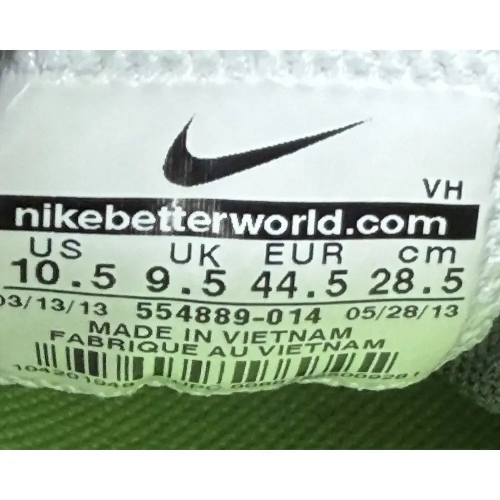 Nike Dual Fusion TR IV men's cross trainers in a grey and lime. Men 10.5